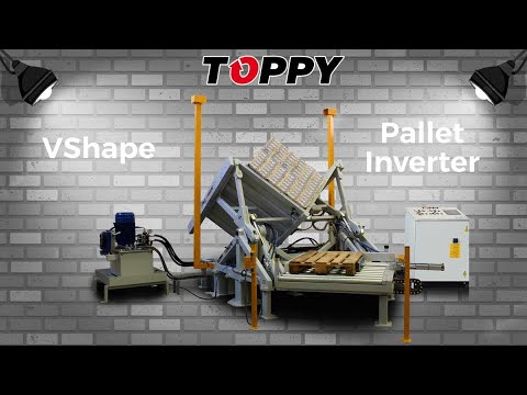 Inline Pallet inverter &quot;Toppy V-Shape&quot;