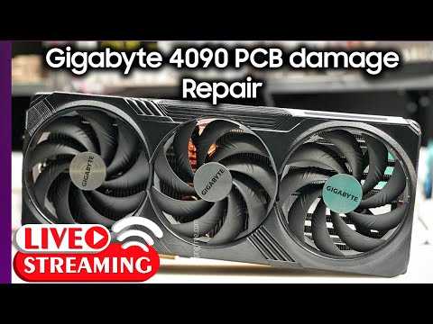 [LIVE No.9] Gigabyte RTX 4090 Broken PCB and 3090Ti GPU swap