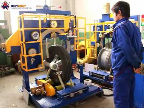 Automatic coil packing machine for tyre