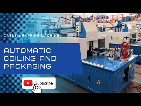 Automatic coiling and packaging (cable wrapping machine)