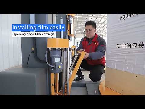 Automatic skid/pallet stretch film wrap pallet wrapper pallet wrapping machine with scale