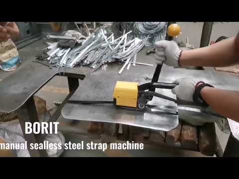 how to use manual steel strapping machine