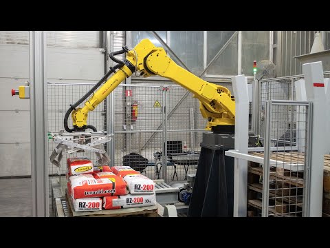 Palletizing Robot with Pallet and Padding Pick-up