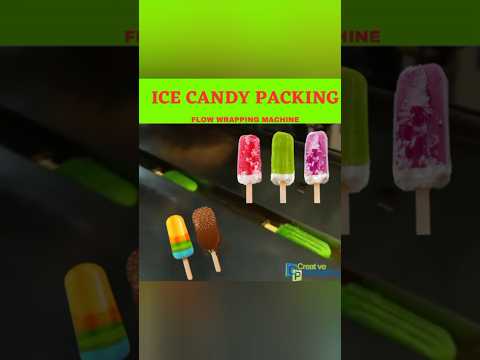 stick Ice Packaging | Horizontal flow wrapping machine #shorts #trending