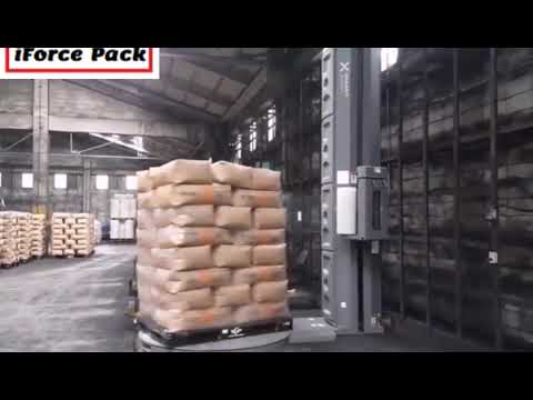 Rice bag pallet PE film wrapping sealing packing machine