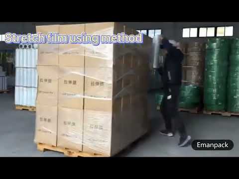 The best method for manual pallet stretch wrapping by stretch wrap