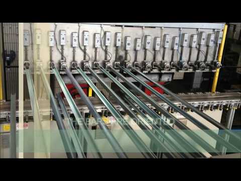 Automatic packaging line for aluminium and steel bars