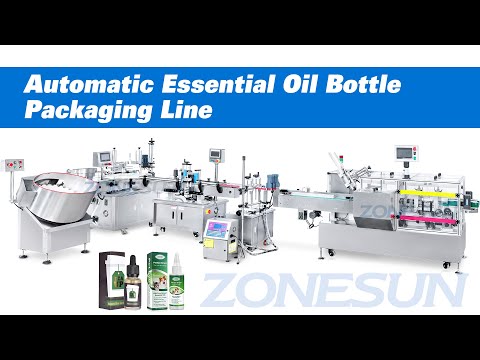 Automatic Packing Line for Cosmetic Oil Bottles