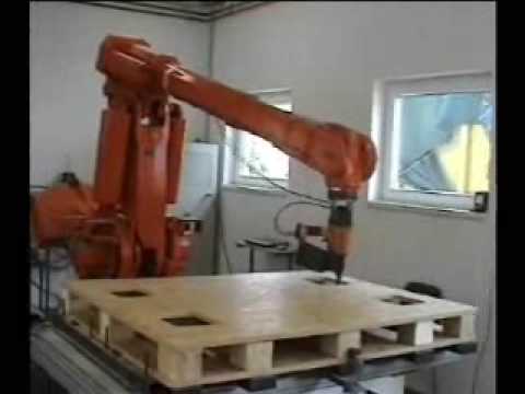 Global Robots Used ABB IRB 6400 Industrial Robot in Nailing Application