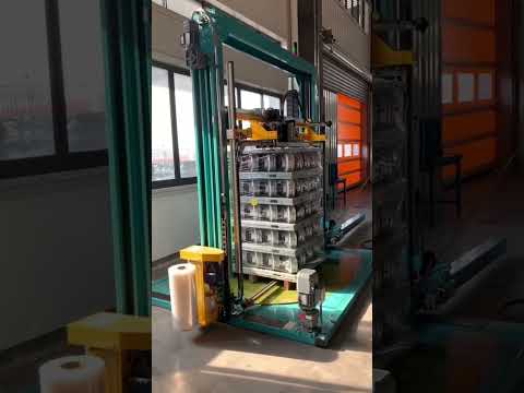 PET straps pallet strapping machine +pallet wrapping machine 2 in 1,pallet strapper +pallet wrapper