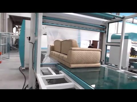 Sofa stretch wrapping machine, Spiral orbital packing machine