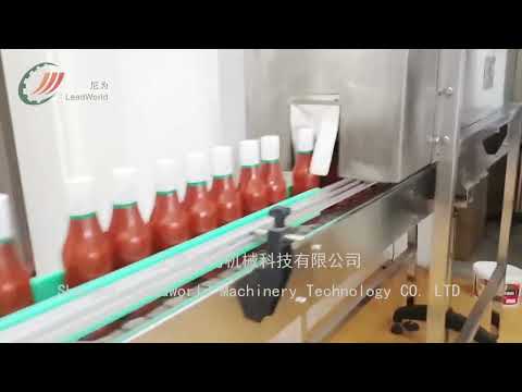 Automatic ketchup filling line (bottle wash,filling,capping,pasteurization,labeling, carton pack)