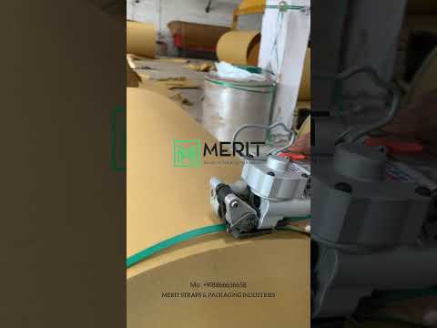 Pneumatic Strapping Machine &amp; PET strapping Band by Merit Straps and Packaging Industries