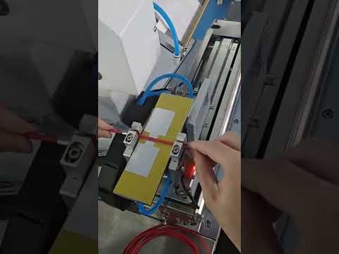 Lighting wire cable label folding labeling machine cable labeling video