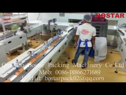 Automatic bakery bread hot dog bun packaging line