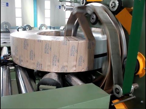 coil stretch wrap packing machine | coil film and paper packing