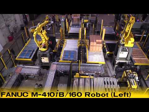 Robotic Case Palletizing and Stretch Wrapper System - Courtesy of Kaufman Engineered Systems