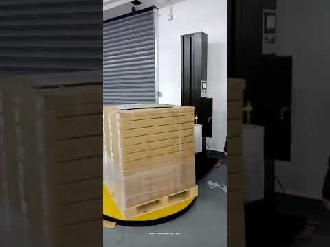 Shipping cargo pallet film wrapping packing machine pallet packing equipment shipment wrapper