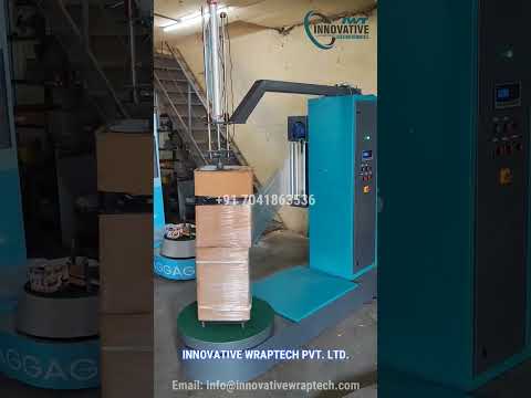 automatic box stretch wrapping machine with up down system | carton wrapping machine