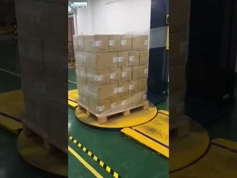 Carton box pallet stretch film wrapping packing machine automatic packing line