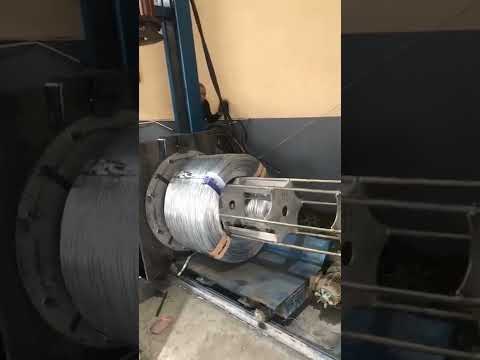 GST how to unload the wire rolls from galvanizing wire packing machine