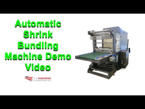 Automatic Shrink Bundling Machine Demo Video