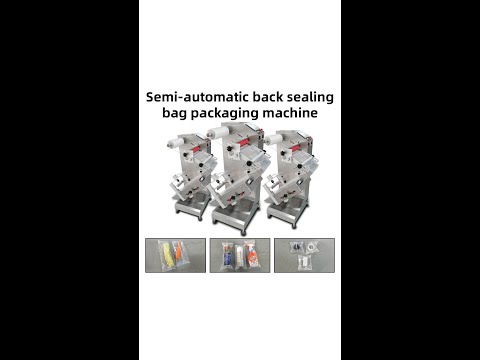 Manual semi-automatic back sealing bag packaging machine for bread, fruits, vegetables and parts