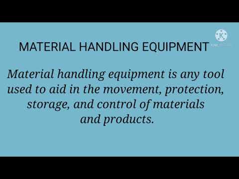 Types of Material handling equipment