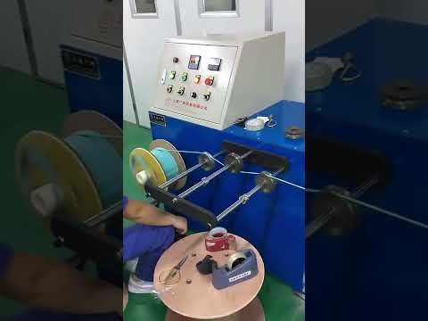 rewinding machine for cable wire making