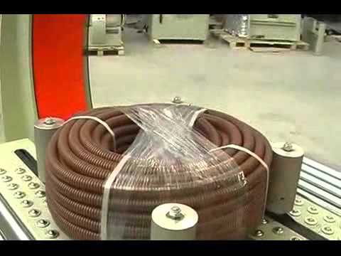 Complete Pipe Coil Packing machine/horizontal ring wrapping