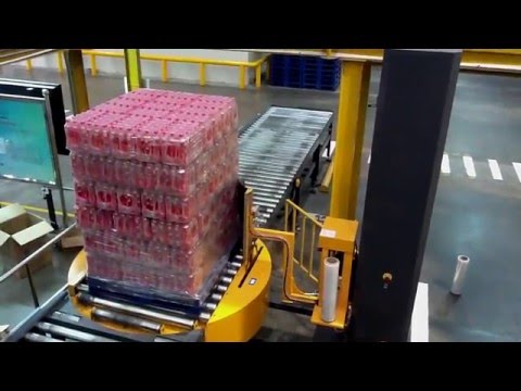 Turntable pallet wrapping machine