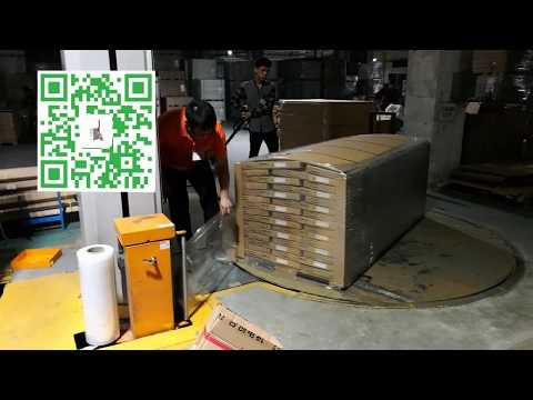 Semi-Auto Pallet Stretch Wrapping Machine for furniture sheet pallet wrapperpackaging