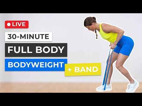 30-Minute Bodyweight + Band Workout (Full Body)