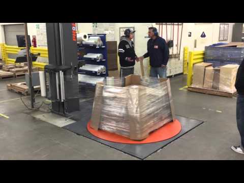 Flush To Floor Pallet Wrapper