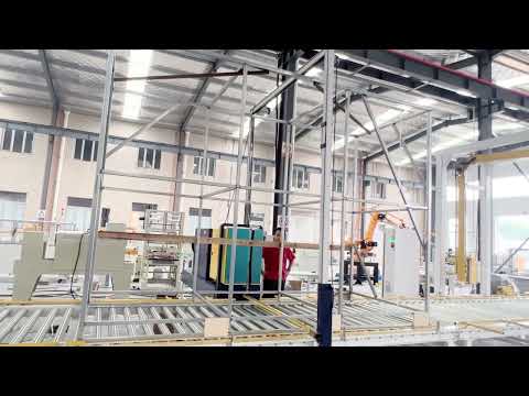 Large Pallet strapping Machine + rotary arm stretch wrapper/rotating arm pallet wrapping machine