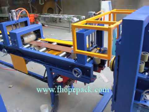 Copper sheet and bronze bar wrapping machine