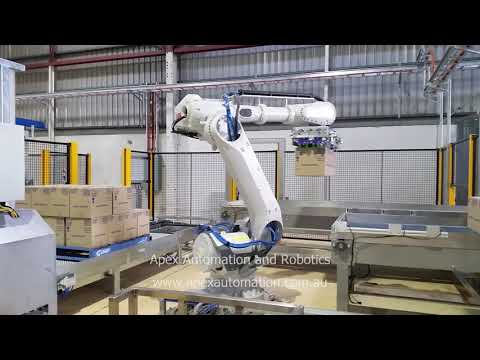 Robotic Palletiser with Stretch Wrapper