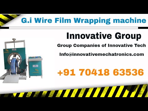 G.I wire wrapping machine | SS wire Film packing machine | Automatic vertical coil wrapping machine