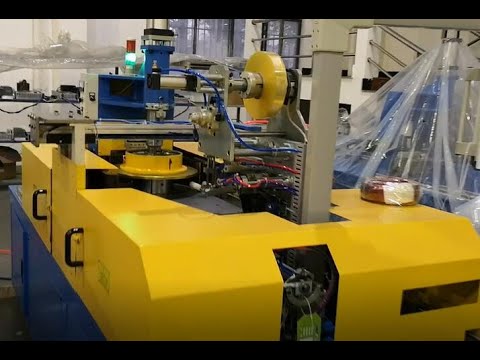 Automatic cable wire rewinding machine | Cable coiling wrapping machine,