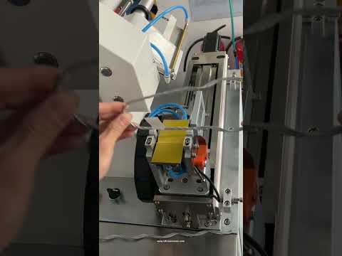 Semi automatic wire cable labeling machine label fold straw labeling machine