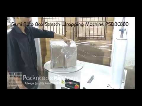 Semi Automatic Box Stretch Wrapping Machine Model PS-DBC-800