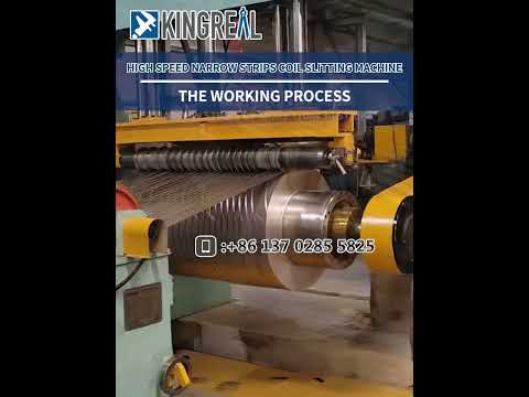 KINGREAL High Quality Narrow Strip Steel Coil Slitting Machine With Factory Design