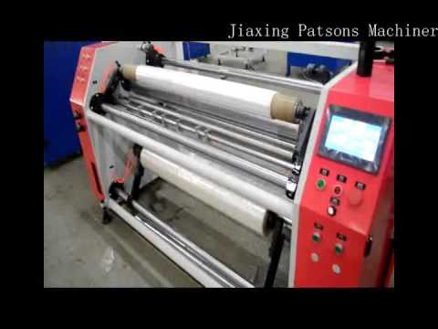 Pallet Stretch wrap sheet film rewinding perforation machine