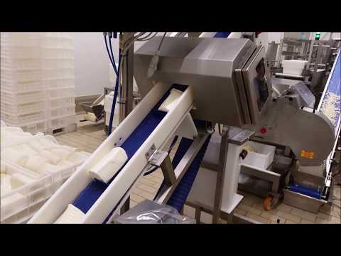 Tecnovac Orion VG - Fully automatic packaging line for diced Mozzarella