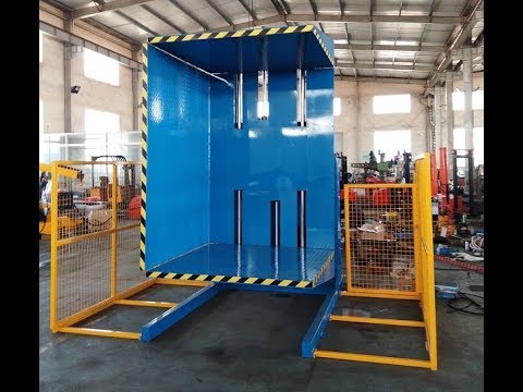 automatic pallet inverter and pallet tipper