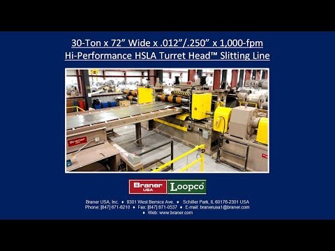 Coil Slitting Line by Braner Loopco