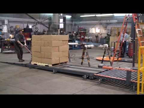 Automatic Stretch Wrapper for Distribution Centers, Pallet Jack Loading | Phoenix Wrappers