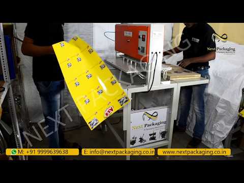 Automatic Scrubber Packing Machine | ऑटोमैटिक स्क्रबर ब्लिस्टर पैकिंग मशीन | Pneumatic Model