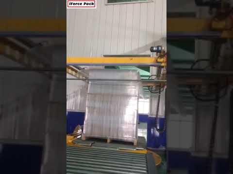 Automatic film pallet over wrapping sealing packing machine for shipping pallet Music