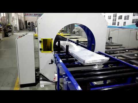 SCR-100AC orbital wrapping machine packaging aluminum profile